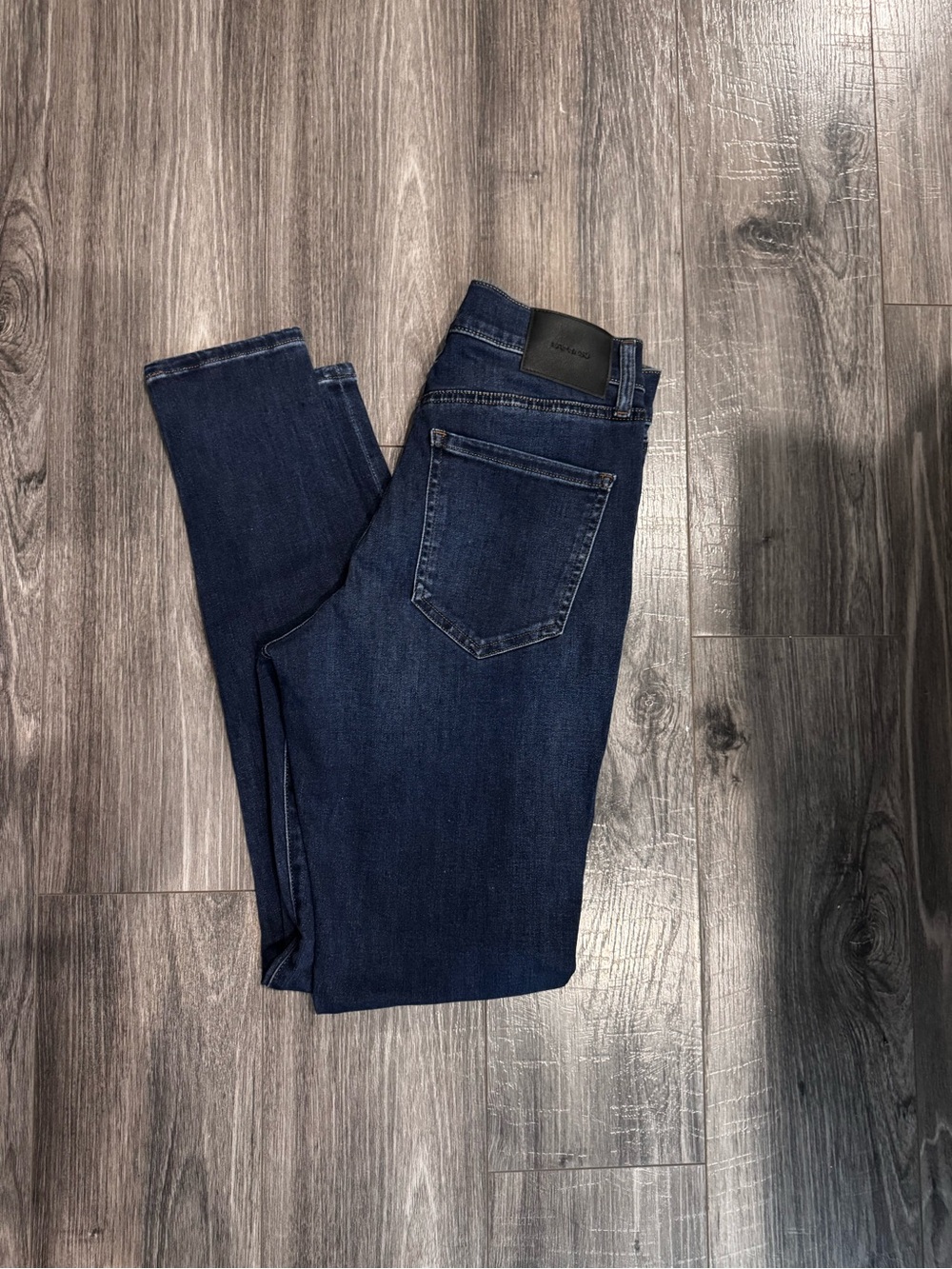 Express Hyper Stretch Skinny Jeans Womens 6 Long Dark Wash High Rise NWT 31”